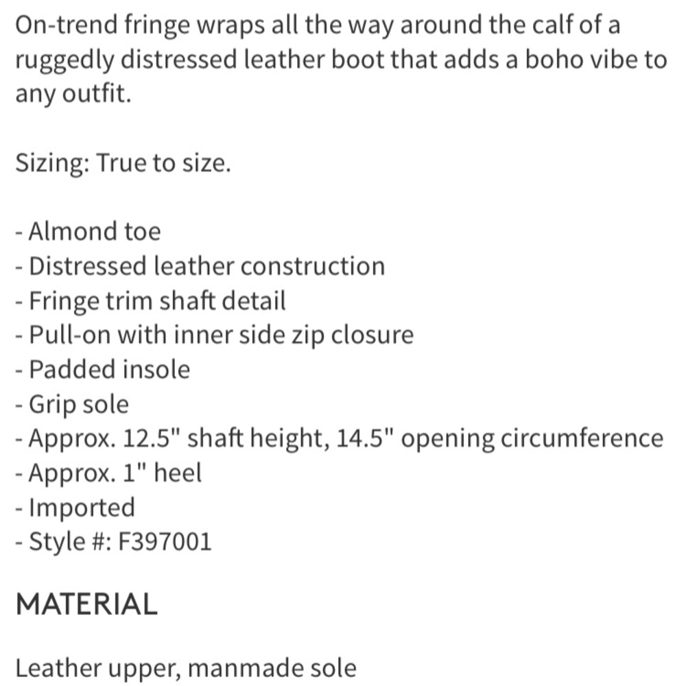 NEW Bed|Stu Hoplia Fringe Trim Boot - Picture 8 of 8